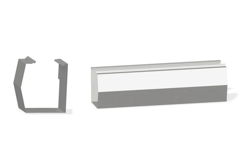 Sculptured Northern Std. Mitered Gutter - PBR, BattenLok HS, SuperLok, Double-Lok, Ultra-Dek — Product reference illustration. The shown finish and dimensions are representative; refer to the selected product options.