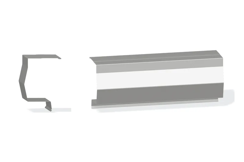Sculptured Northern Std. Mitered High Eave Trim - BattenLok HS, SuperLok Roof With 3/4" Thru 1-3/4" Wall Panel — Product reference illustration. The shown finish and dimensions are representative; refer to the selected product options.