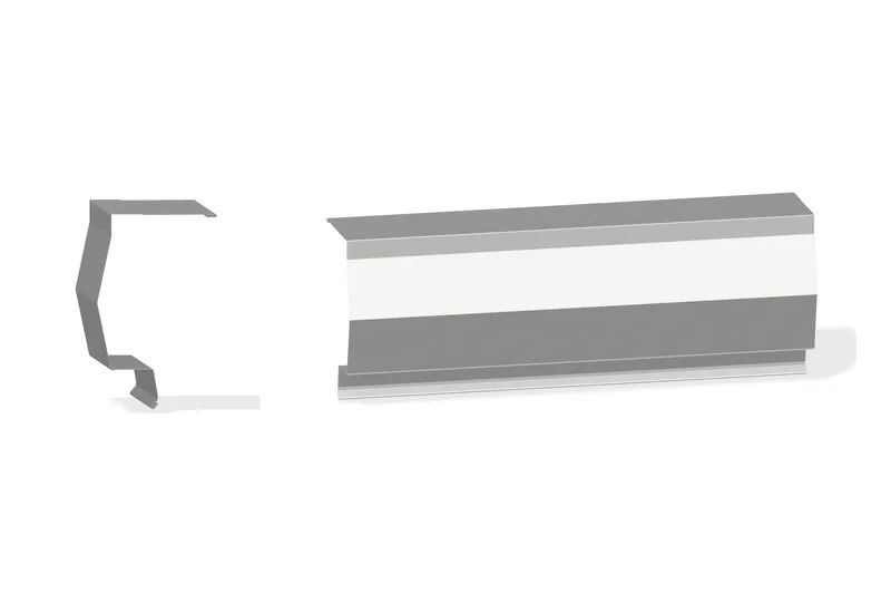 Sculptured Northern Std. Mitered High Eave Trim - PBR Roof With 3" Wall Panel — Product reference illustration. The shown finish and dimensions are representative; refer to the selected product options.