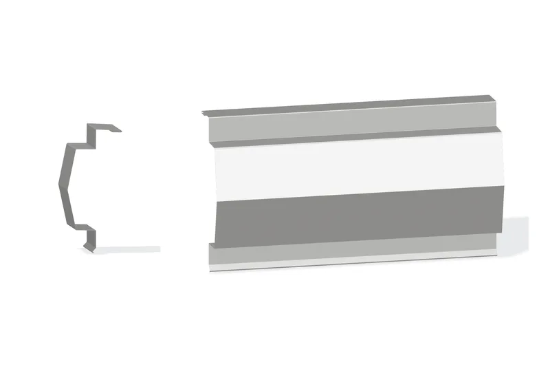 Sculptured Northern Std. Peak Box - Roof At Steel Line with 1-1/4" Wall Panel — Product reference illustration. The shown finish and dimensions are representative; refer to the selected product options.