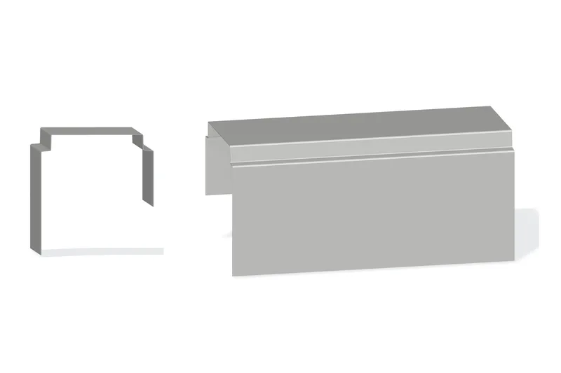 Sculptured Southern Lg. Gutter Expansion Cap - PBR — Product reference illustration. The shown finish and dimensions are representative; refer to the selected product options.