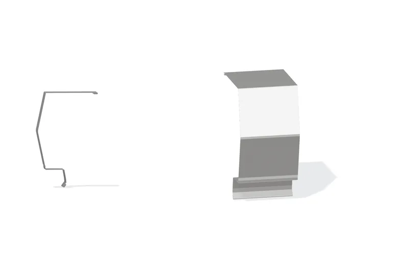 Sculptured Southern Lg. High Eave Expansion Cover - Roof With 3" Wall Panel — Product reference illustration. The shown finish and dimensions are representative; refer to the selected product options.