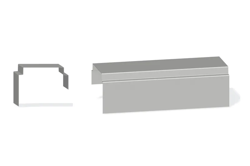 Sculptured Southern Std. Gutter Expansion Cap - Double-Lok, Ultra-Dek — Product reference illustration. The shown finish and dimensions are representative; refer to the selected product options.