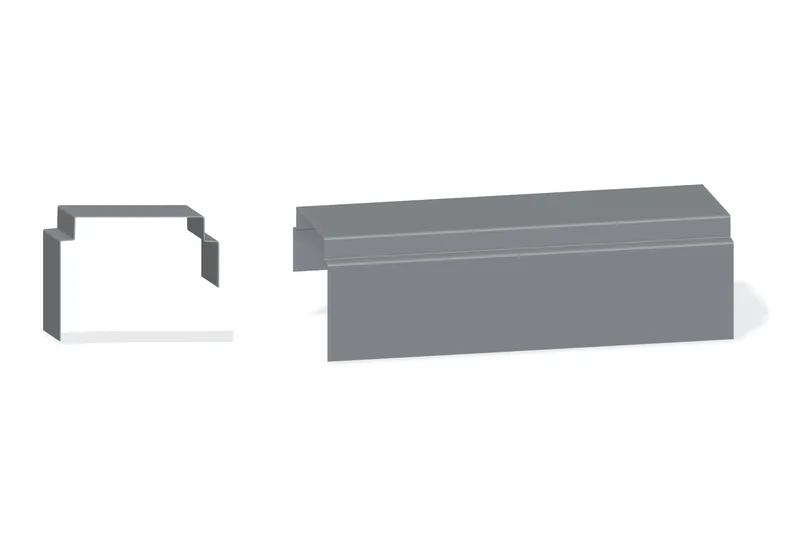 Sculptured Southern Std. Gutter Expansion Cap - PBR — Product reference illustration. The shown finish and dimensions are representative; refer to the selected product options.