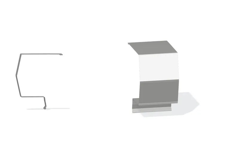 Sculptured Southern Std. High Eave Expansion Cover - Roof with 3/4" Thru 1-3/4" Wall Panel — Product reference illustration. The shown finish and dimensions are representative; refer to the selected product options.