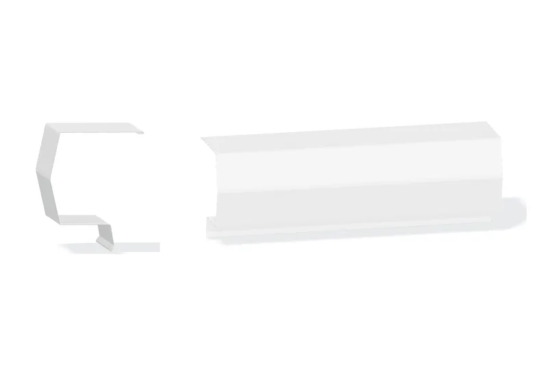 Sculptured Southern Std. Mitered High Eave Trim - Roof with 3/4" Thru 1-3/4" Wall Panel — Product reference illustration. The shown finish and dimensions are representative; refer to the selected product options.