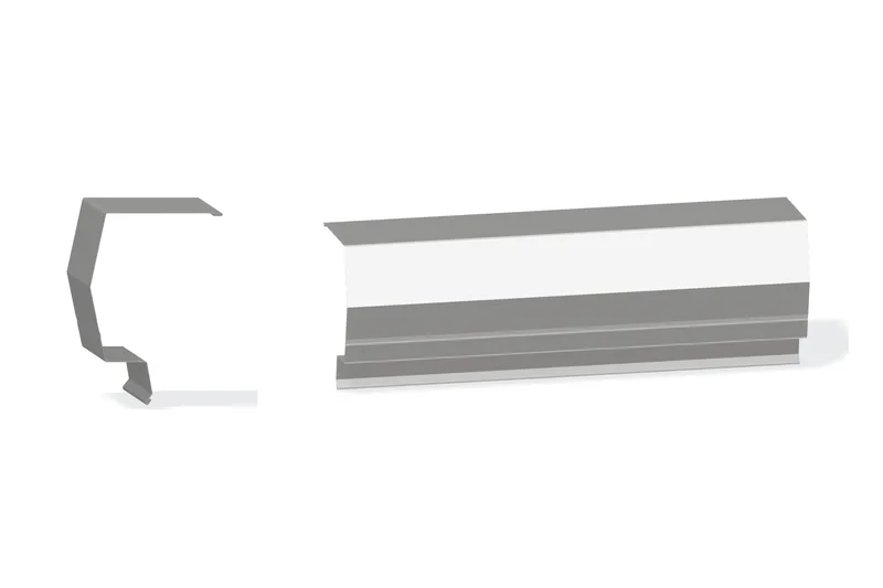 Sculptured Southern Std. Mitered High Eave Trim - Roof With 3" Wall Panel — Product reference illustration. The shown finish and dimensions are representative; refer to the selected product options.