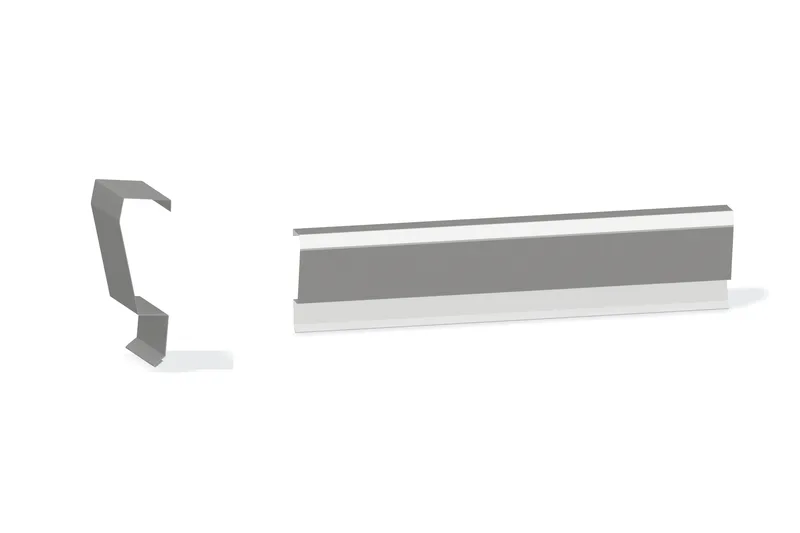 Sculptured Eave Box Trim - Double-Lok, Ultra-Dek Roof for use with Wall Panel Up To 3" — Product reference illustration. The shown finish and dimensions are representative; refer to the selected product options.