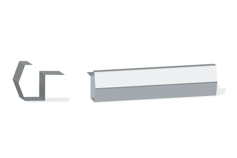 Sculptured Eave Gutter - PBR — Product reference illustration. The shown finish and dimensions are representative; refer to the selected product options.