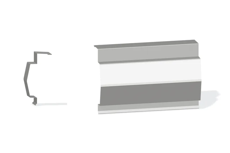 Sculptured Northern Lg. Peak Box - Double-Lok, Ultra-Dek Roof At Steel Line with 3" Wall Panel — Product reference illustration. The shown finish and dimensions are representative; refer to the selected product options.