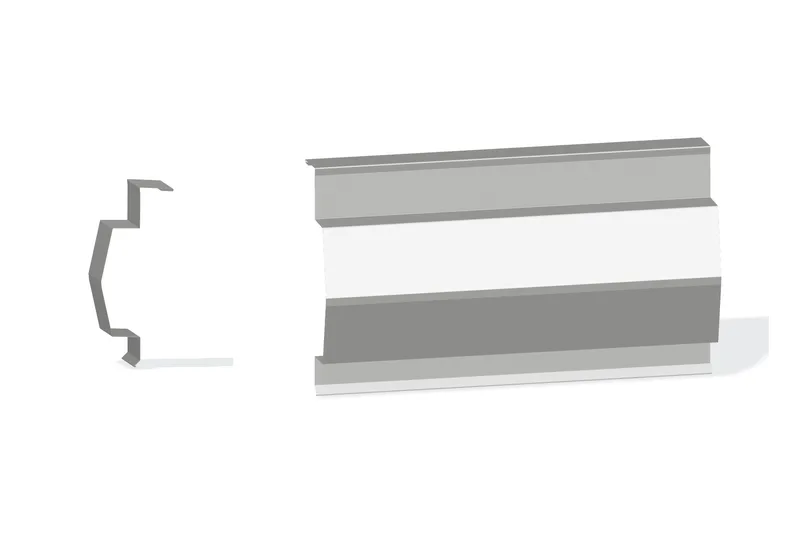Sculptured Northern Std. Peak Box - Double-Lok, Ultra-Dek Roof At Steel Line with 1-1/4" Wall Panel — Product reference illustration. The shown finish and dimensions are representative; refer to the selected product options.
