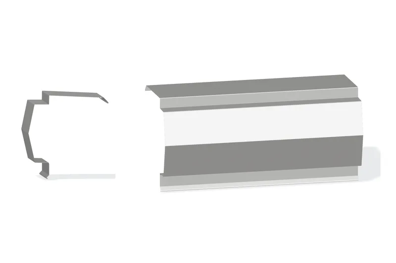 Sculptured Northern Std. Peak Box - PBR Roof 3/4" Thru 3" From Steel Line with 3" Wall Panel — Product reference illustration. The shown finish and dimensions are representative; refer to the selected product options.