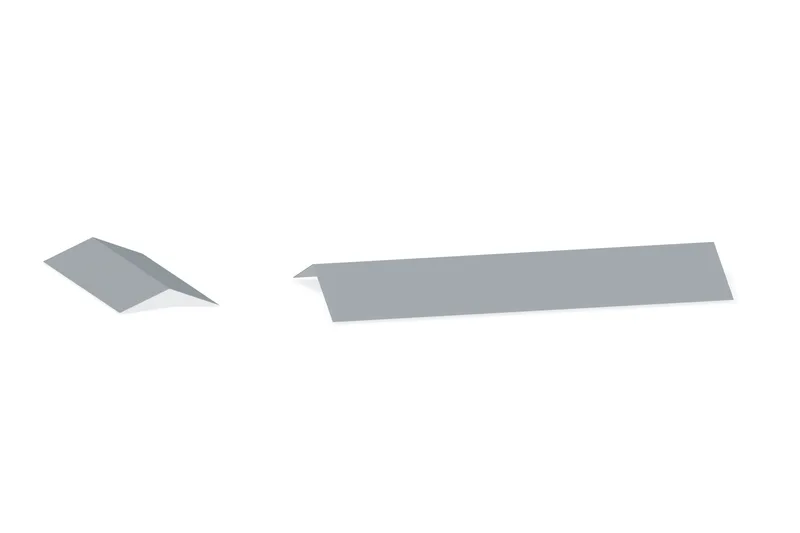 Sculptured Rake Trim Fixed Peak Box — Product reference illustration. The shown finish and dimensions are representative; refer to the selected product options.