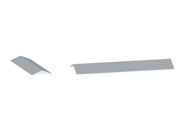 Sculptured Rake Trim Floating Peak Box — Product reference illustration. The shown finish and dimensions are representative; refer to the selected product options.