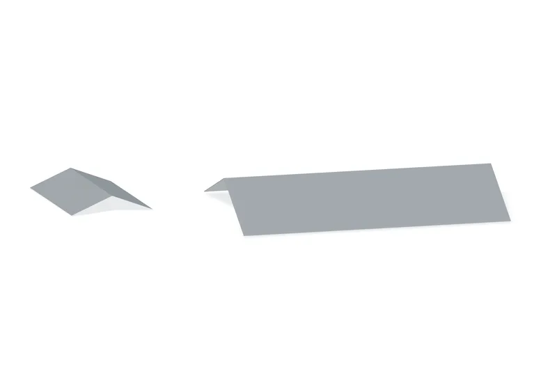 Sculptured Rake Trim Peak Box - PBR — Product reference illustration. The shown finish and dimensions are representative; refer to the selected product options.