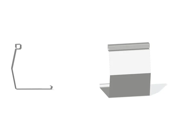 Sculptured Southern Lg. Gutter Expansion Cover - BattenLok HS, SuperLok — Product reference illustration. The shown finish and dimensions are representative; refer to the selected product options.