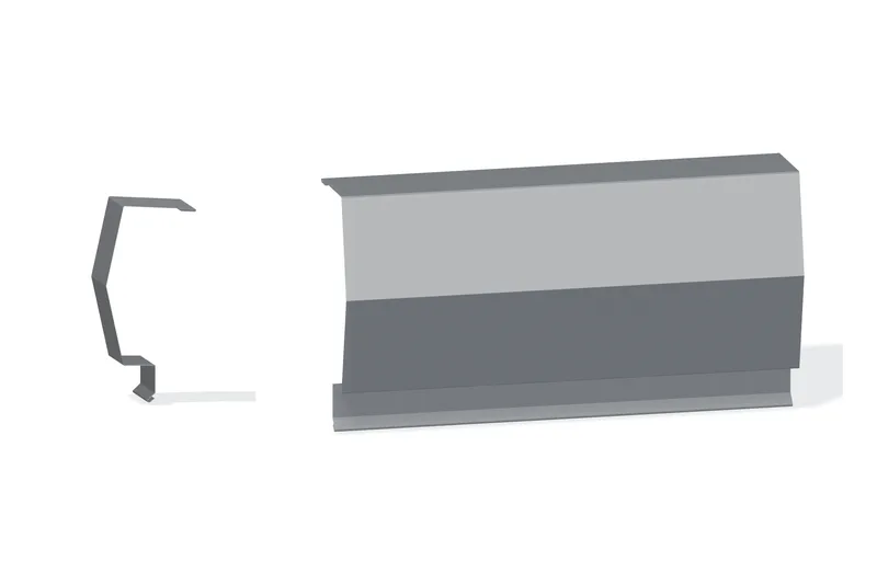 Sculptured Southern Lg. Peak Box - Roof At Steel Line with 1-1/4" Wall Panel — Product reference illustration. The shown finish and dimensions are representative; refer to the selected product options.