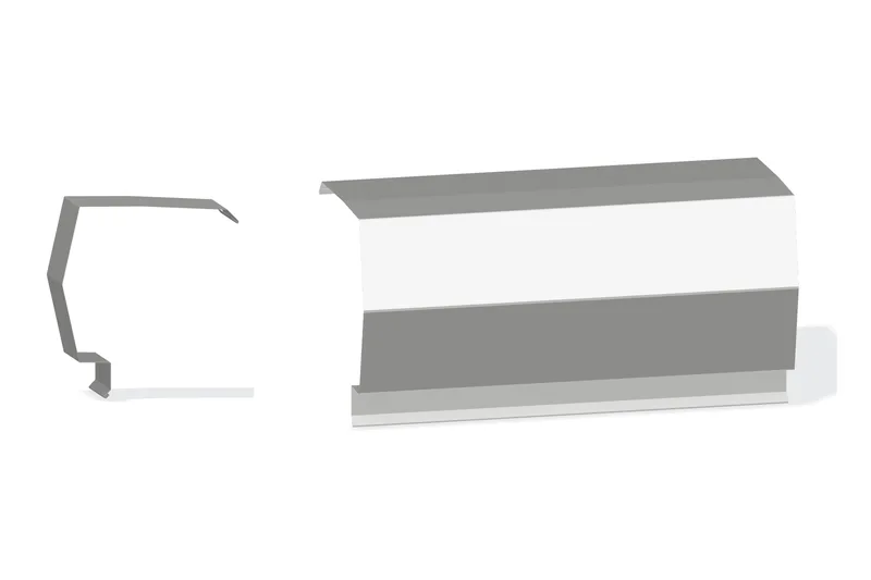 Sculptured Southern Lg. Peak Box - PBR Roof 3/4" Thru 3" From Steel Line with 3" Wall Panel — Product reference illustration. The shown finish and dimensions are representative; refer to the selected product options.