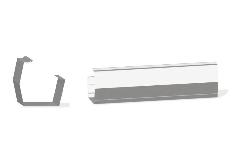 Sculptured Southern Std. Mitered Gutter - Double-Lok, Ultra-Dek — Product reference illustration. The shown finish and dimensions are representative; refer to the selected product options.