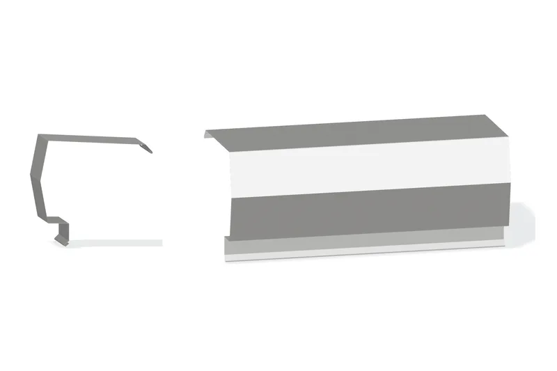 Sculptured Southern Std. Peak Box - PBR Roof 3/4" Thru 3" From Steel Line with 3" Wall Panel — Product reference illustration. The shown finish and dimensions are representative; refer to the selected product options.